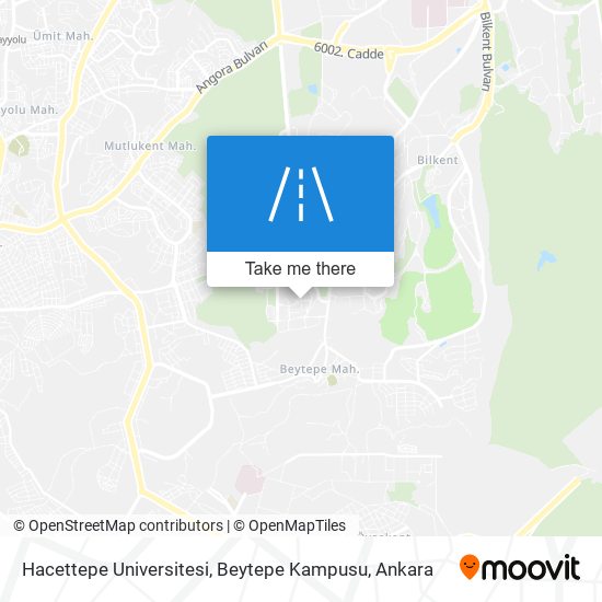 Hacettepe Universitesi, Beytepe Kampusu map