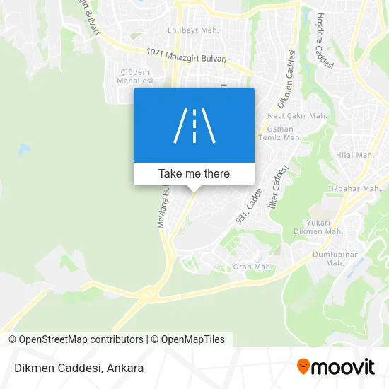 Dikmen Caddesi map
