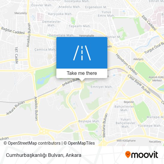 Cumhurbaşkanlığı Bulvarı map