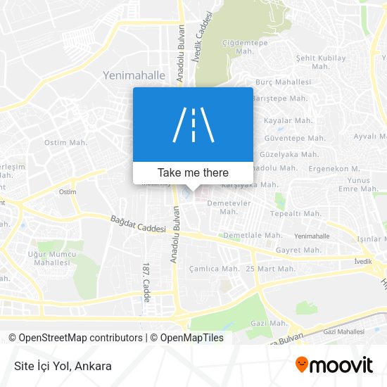 Site İçi Yol map