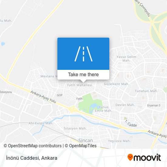 İnönü Caddesi map