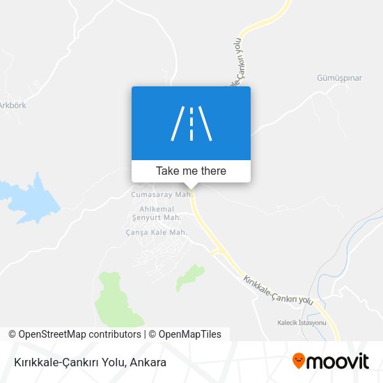 Kırıkkale-Çankırı Yolu map