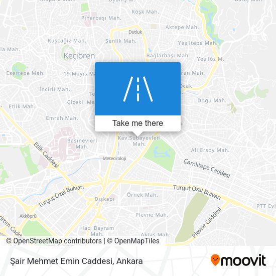 Şair Mehmet Emin Caddesi map