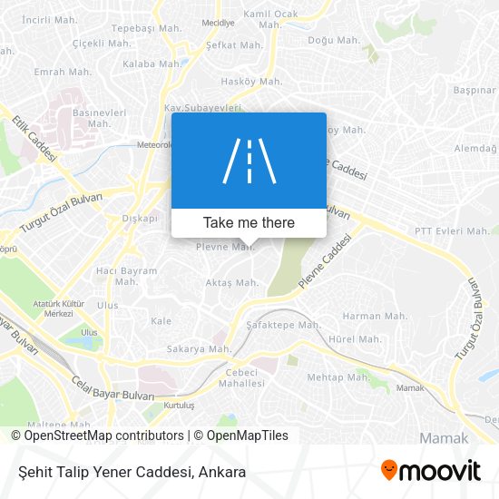 Şehit Talip Yener Caddesi map