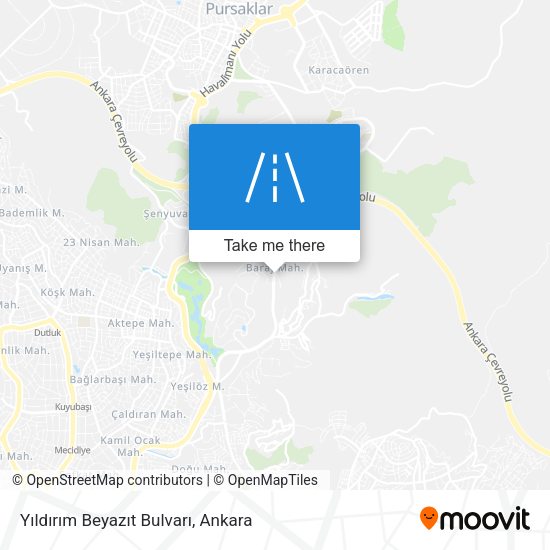 Yıldırım Beyazıt Bulvarı map