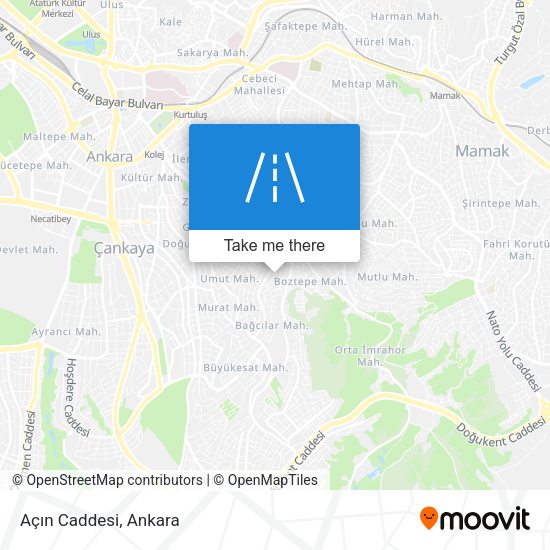 Açın Caddesi map
