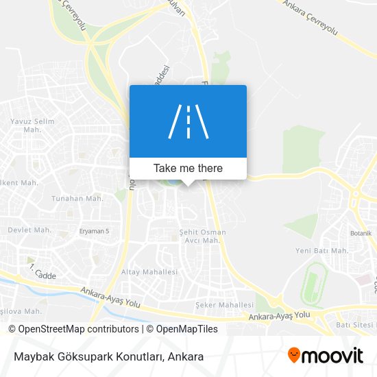 Maybak Göksupark Konutları map