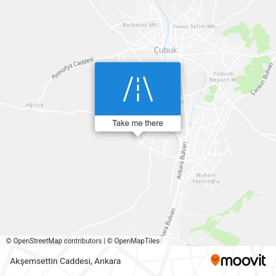 Akşemsettin Caddesi map