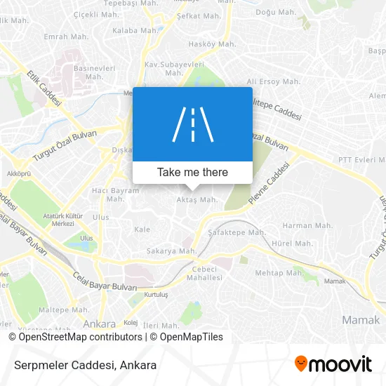 Serpmeler Caddesi map