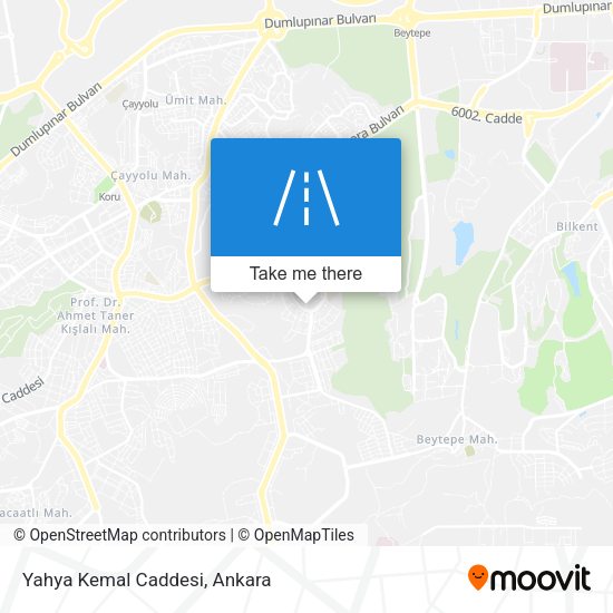 Yahya Kemal Caddesi map