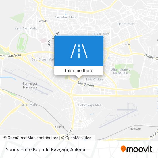 Yunus Emre Köprülü Kavşağı map