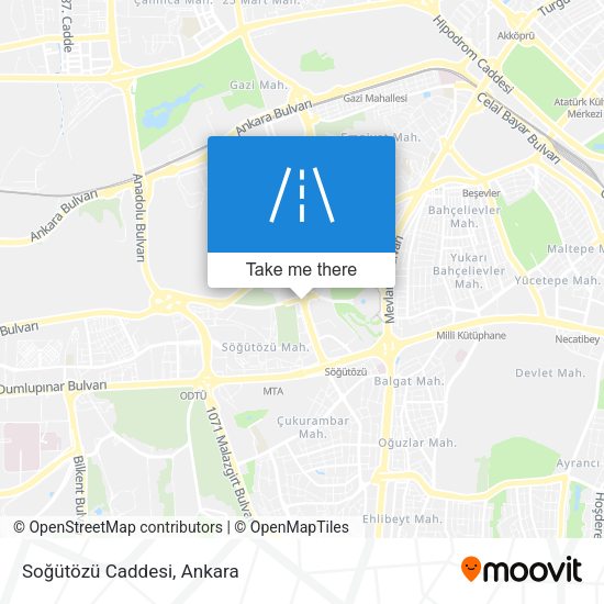 Soğütözü Caddesi map