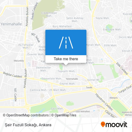 Şair Fuzuli Sokağı map