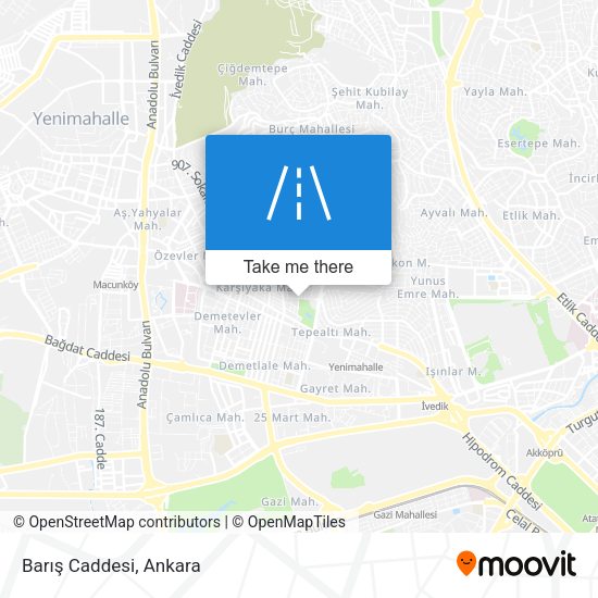 Barış Caddesi map