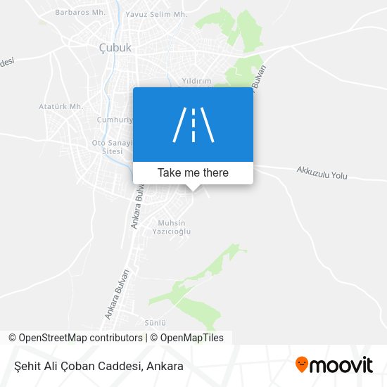 Şehit Ali Çoban Caddesi map
