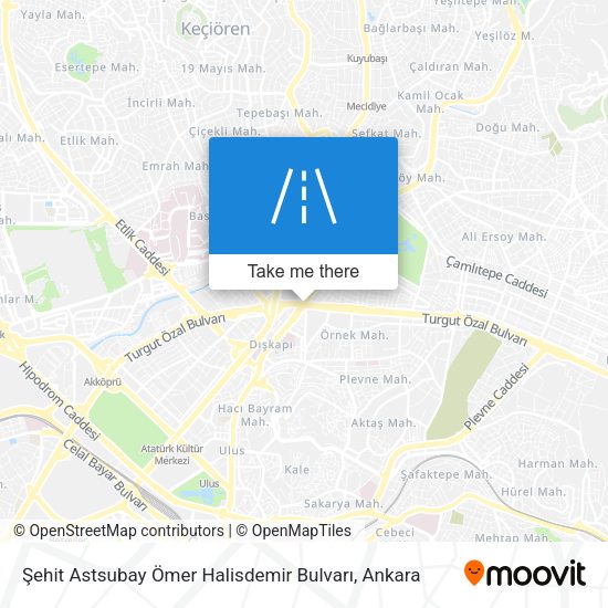Şehit Astsubay Ömer Halisdemir Bulvarı map