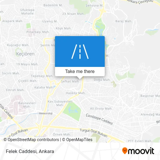 Felek Caddesi map
