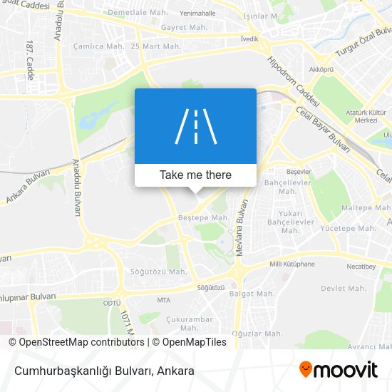 Cumhurbaşkanlığı Bulvarı map