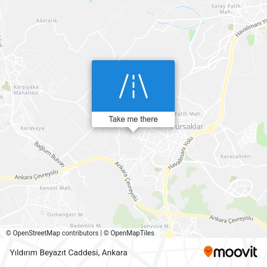 Yıldırım Beyazıt Caddesi map