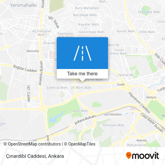 Çınardibi Caddesi map
