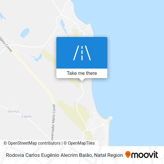 Rodovia Carlos Eugênio Alecrim Baião map