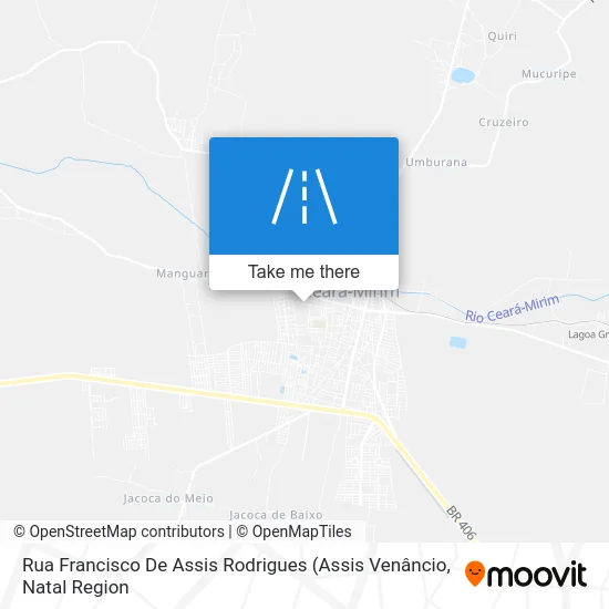 Rua Francisco De Assis Rodrigues map