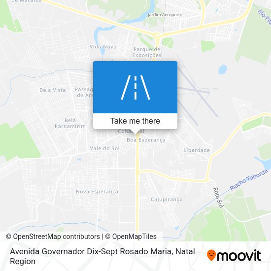 Avenida Governador Dix-Sept Rosado Maria map