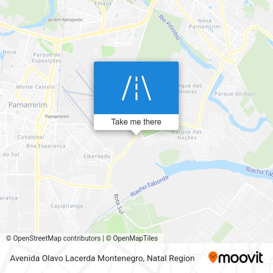 Avenida Olavo Lacerda Montenegro map