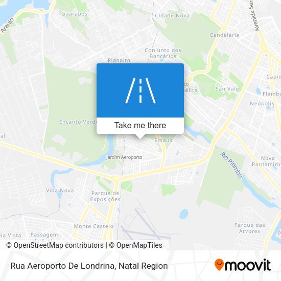 Rua Aeroporto De Londrina map