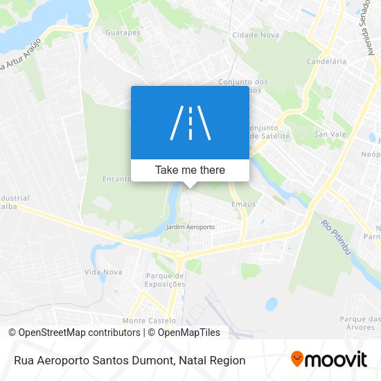 Rua Aeroporto Santos Dumont map