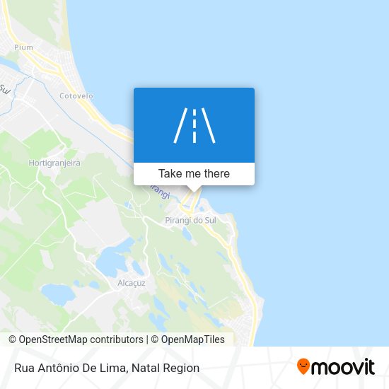 Rua Antônio De Lima map