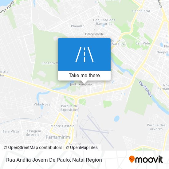 Rua Anália Jovem De Paulo map