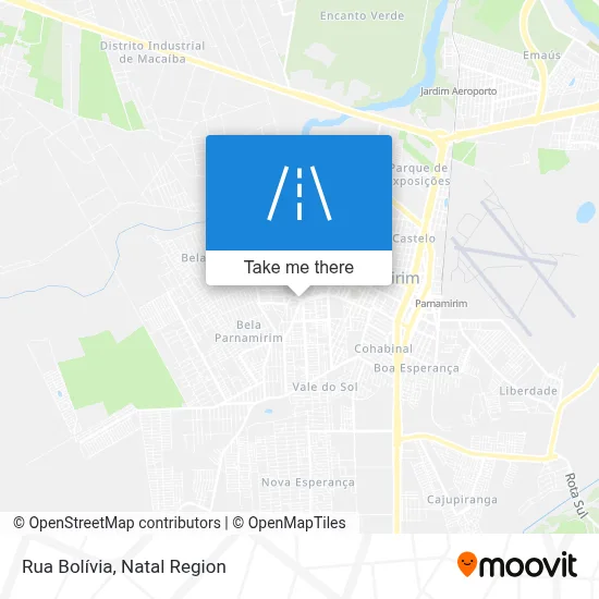 Rua Bolívia map