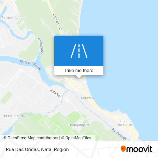 Rua Das Ondas map