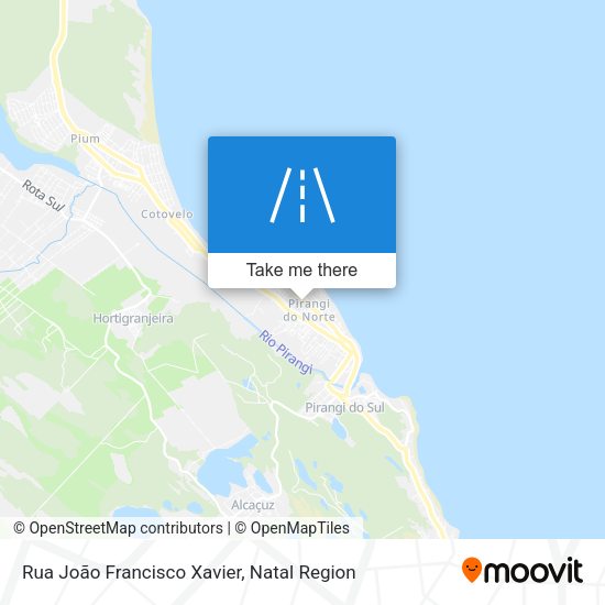 Rua João Francisco Xavier map