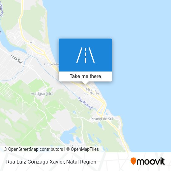 Rua Luiz Gonzaga Xavier map