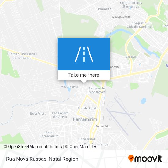 Rua Nova Russas map