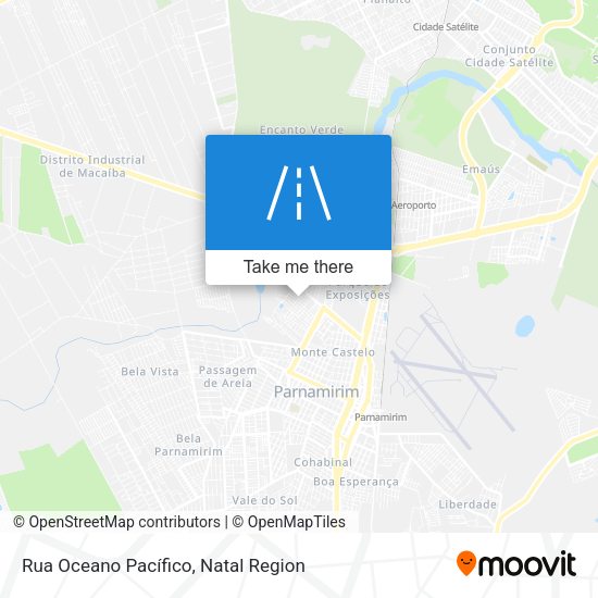 Rua Oceano Pacífico map