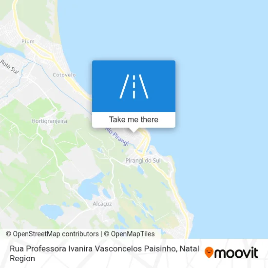 Rua Professora Ivanira Vasconcelos Paisinho map