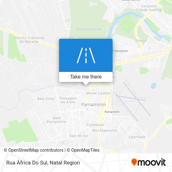 Rua África Do Sul map