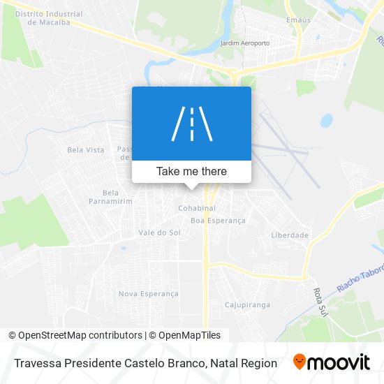 Mapa Travessa Presidente Castelo Branco