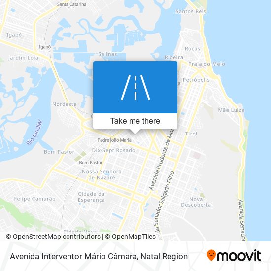 Mapa Avenida Interventor Mário Câmara
