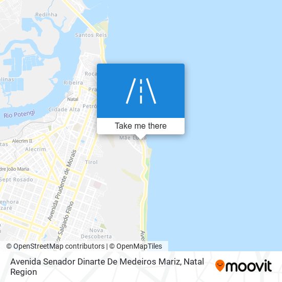 Mapa Avenida Senador Dinarte De Medeiros Mariz