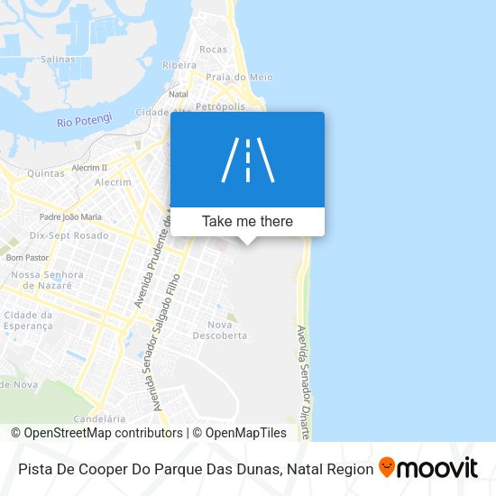 Pista De Cooper Do Parque Das Dunas map