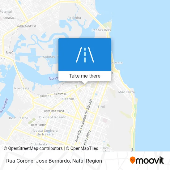 Rua Coronel José Bernardo map