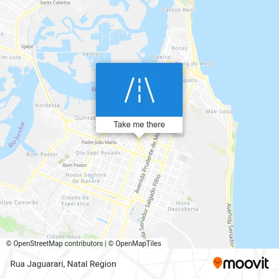 Rua Jaguarari map