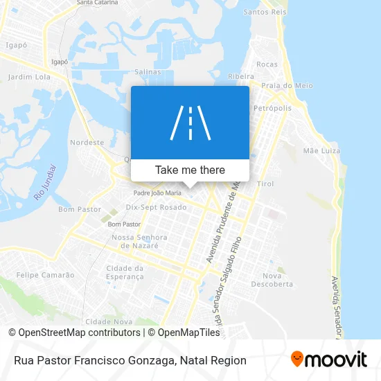 Rua Pastor Francisco Gonzaga map