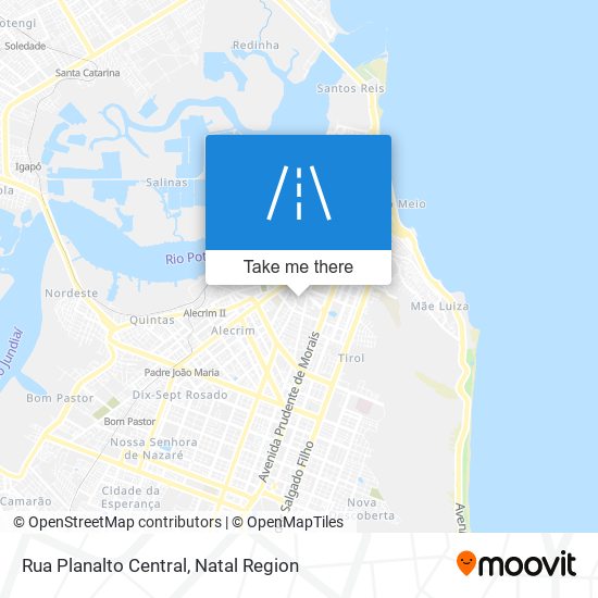 Mapa Rua Planalto Central