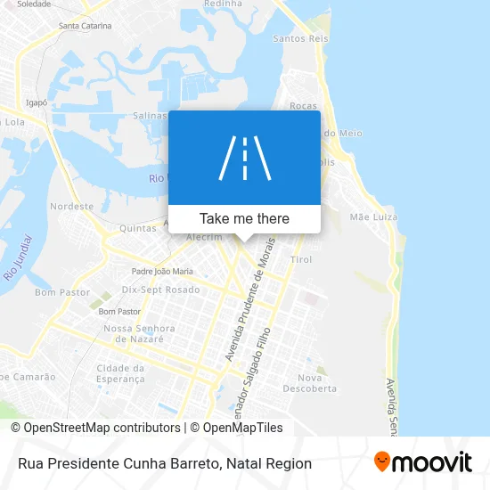 Rua Presidente Cunha Barreto map