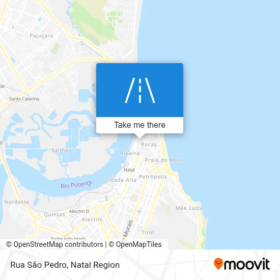 Rua São Pedro map